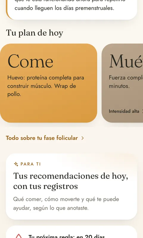 Tu plan de hoy: Come, Muévete y Haz